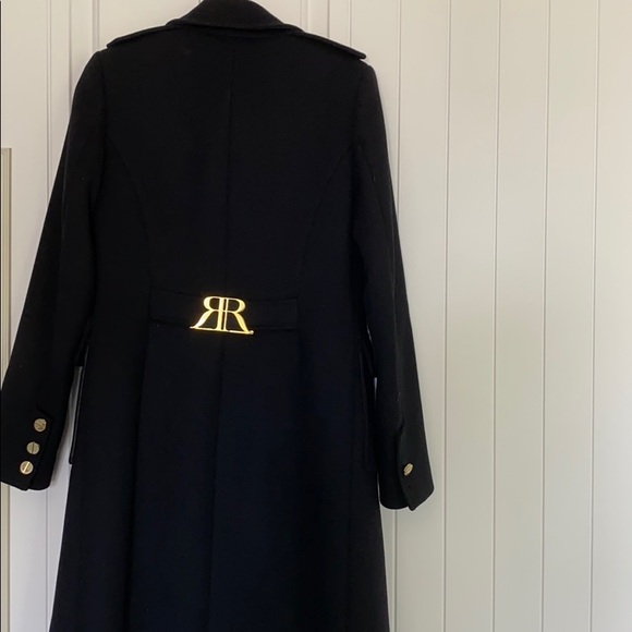 Designer Classic tailored pea coat Wool Trench Coat - Picture 11 of 13